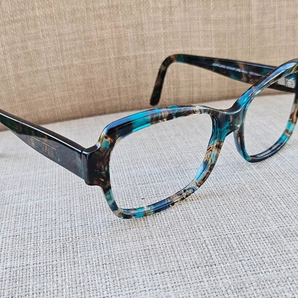 Kirkland Signature Eyeglasses/Sunglasses Frame Blue Tortoise Made in Italy Glass - Picture 2 of 12